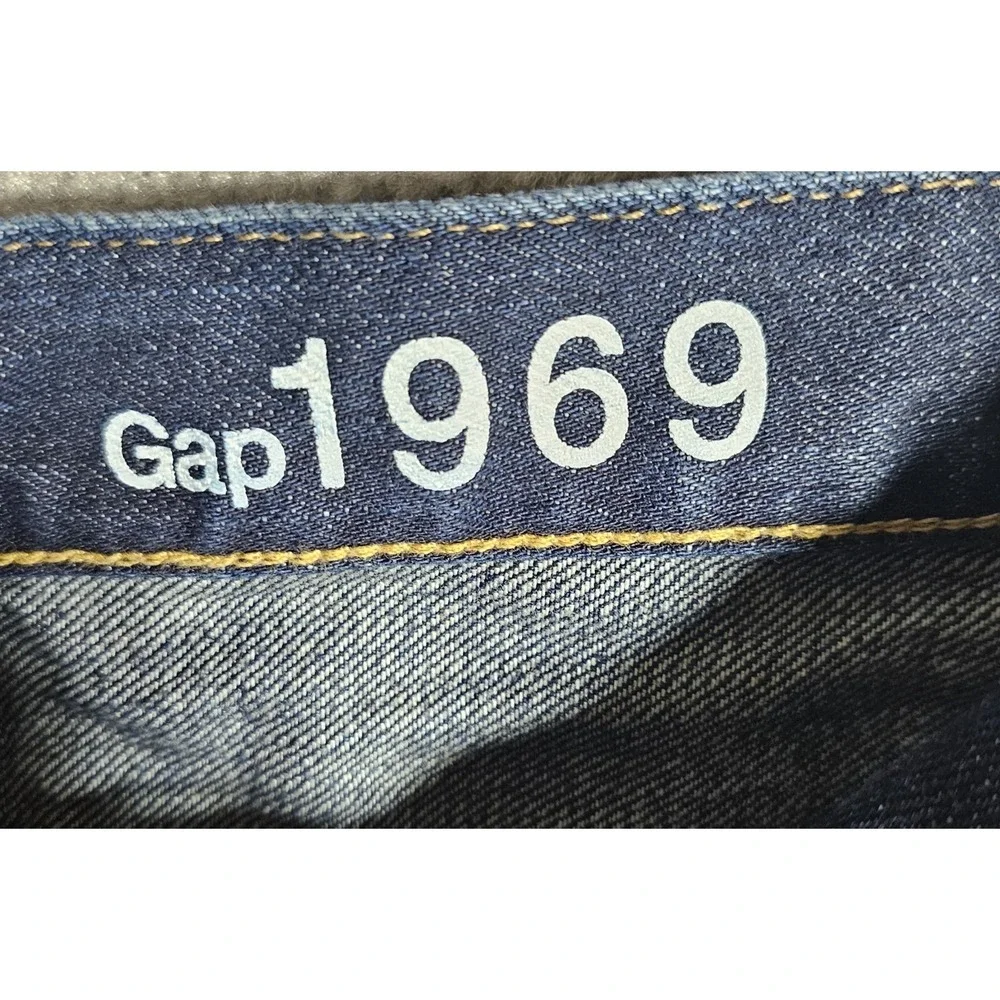 Gap 1969 Loose Fit Jeans Mens Size 31x32 Blue Dark Wash Baggy Cotton Denim